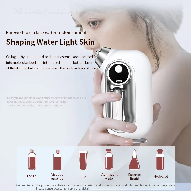 Facial Skin Moisturizing Mist Sprayer Airbrush Facial Deep Cleaning Oxygen Injector Sprayer Cordless Air Brush Compressor