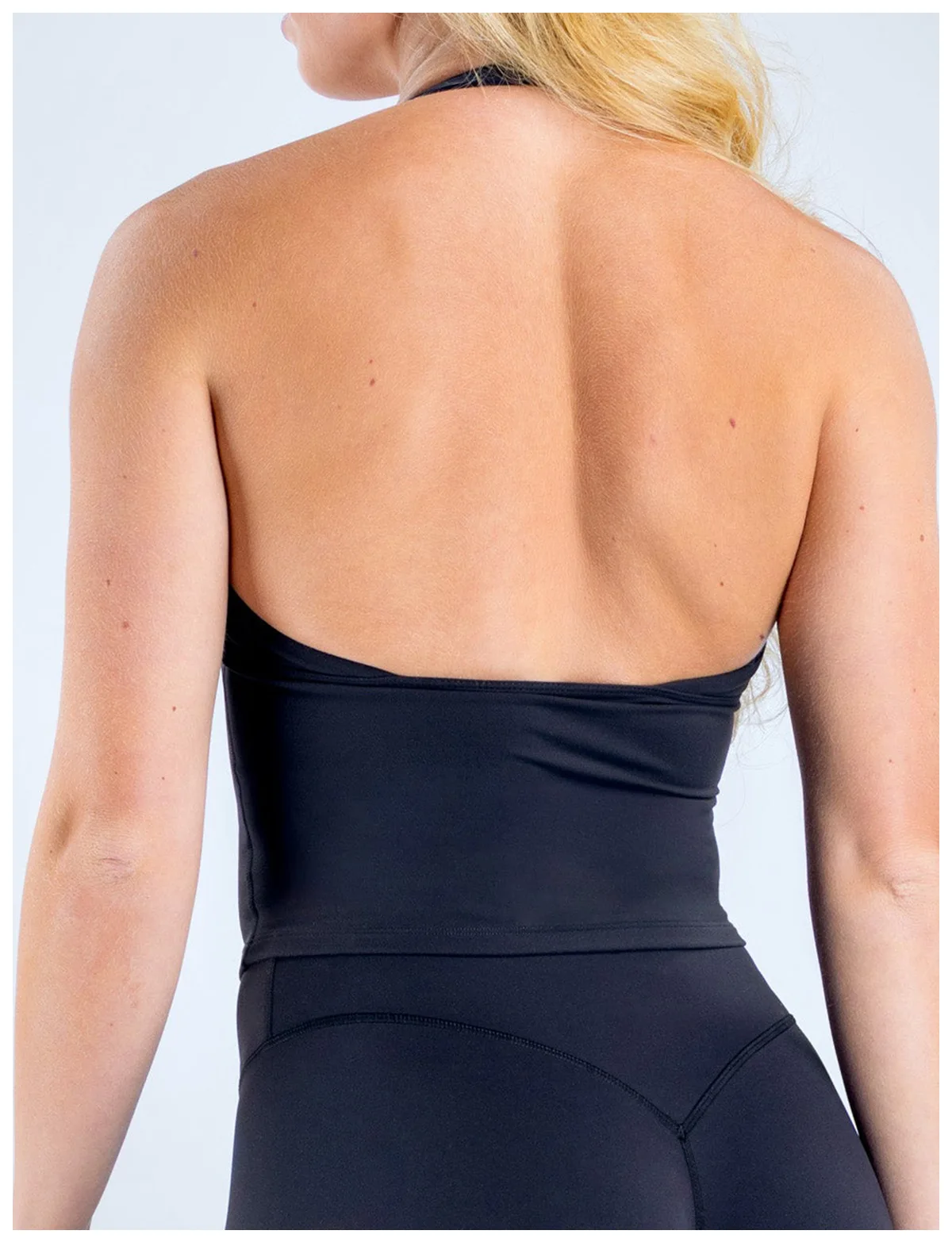 Pericic Origin Neckholder-Top für Damen, tiefer V-Ausschnitt, offener Rücken, Tanktop für Fitnessstudio, Laufweste, Pilates, Lauftraining, Fitnessbekleidung, Yoga-Top – Detail 8