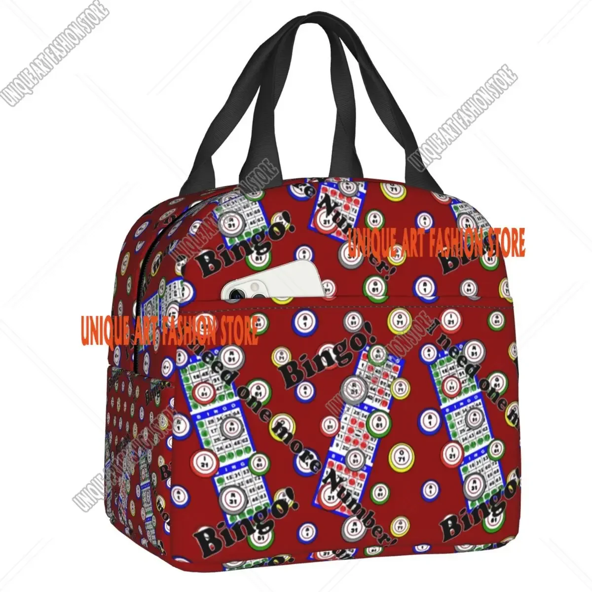 Custom Best Play Bingo Game For Bingo Players Insulated Lunch Bag Women Resuable Cooler Thermal Lunch Tote Office Work School