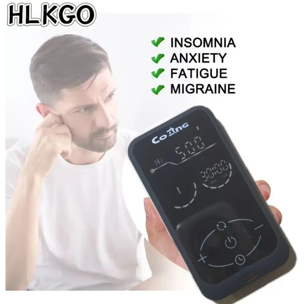 

Устройство для стимуляции черепной электротерапии, CES-терапия для быстрого сна, бессонницы, тревоги, головная боль, помощь для сна