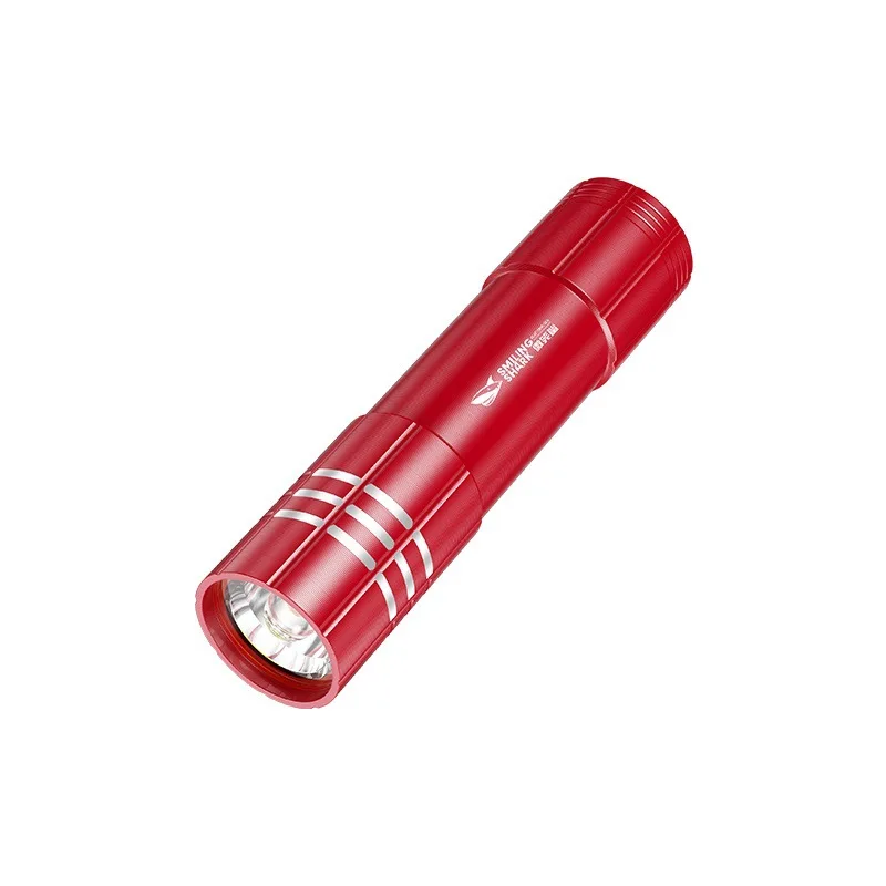 Smile Shark Super Bright Rechargeable LED Flashlight Compact Durable Portable Small Pocket Light for Camping Hiking Emergency