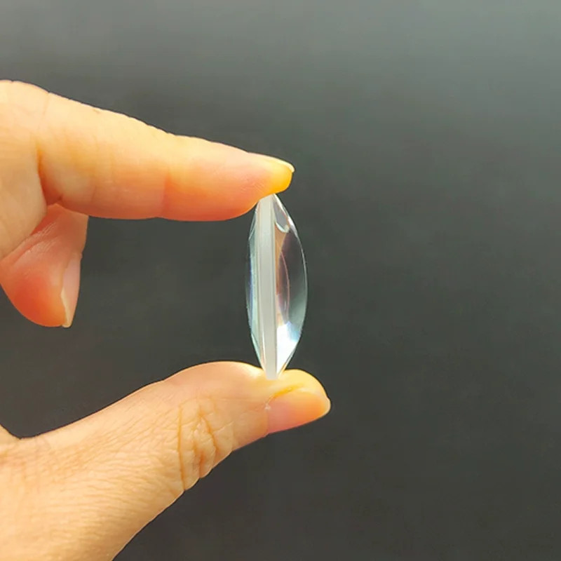 Diameter 8-43mm Biconvex Lens Optical Concentrator Magnifier Coating Film Double Convex Lens