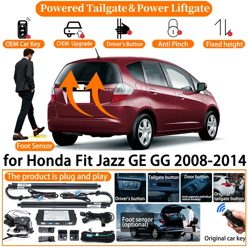

Car OEM Smart Powered Tailgate system for Honda Fit Jazz GE GG 2008-2014 Automatic Electric Power Tailgate Tail Gate Lift kit