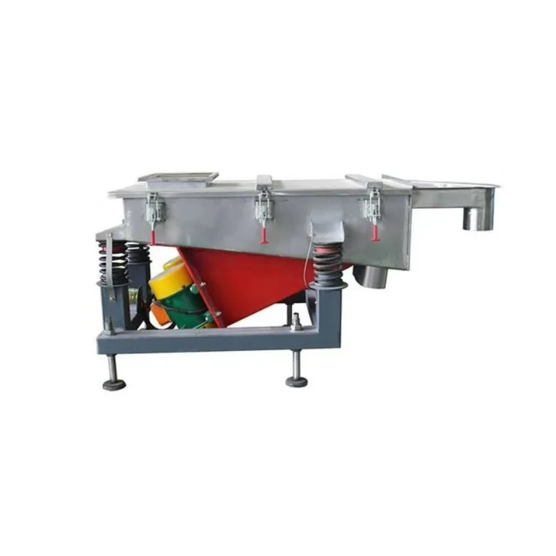 Linear vibrating screen stainless steel plastic particle vibrating screen