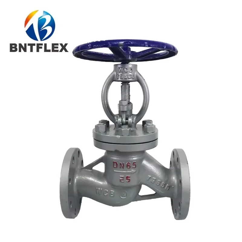 J41H Cast Carbon Steel 304 Flange Globe Valve High Temperature hand wheel Steam Valve