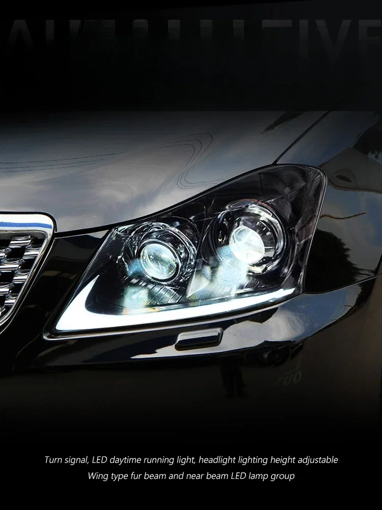 LED المصباح لتويوتا كراون 2010-2013 13th 13.5th Gen DRL الرسوم المتحركة سيارة الجبهة مصابيح الجمعية الديناميكية بدوره إشارة الملحقات #2