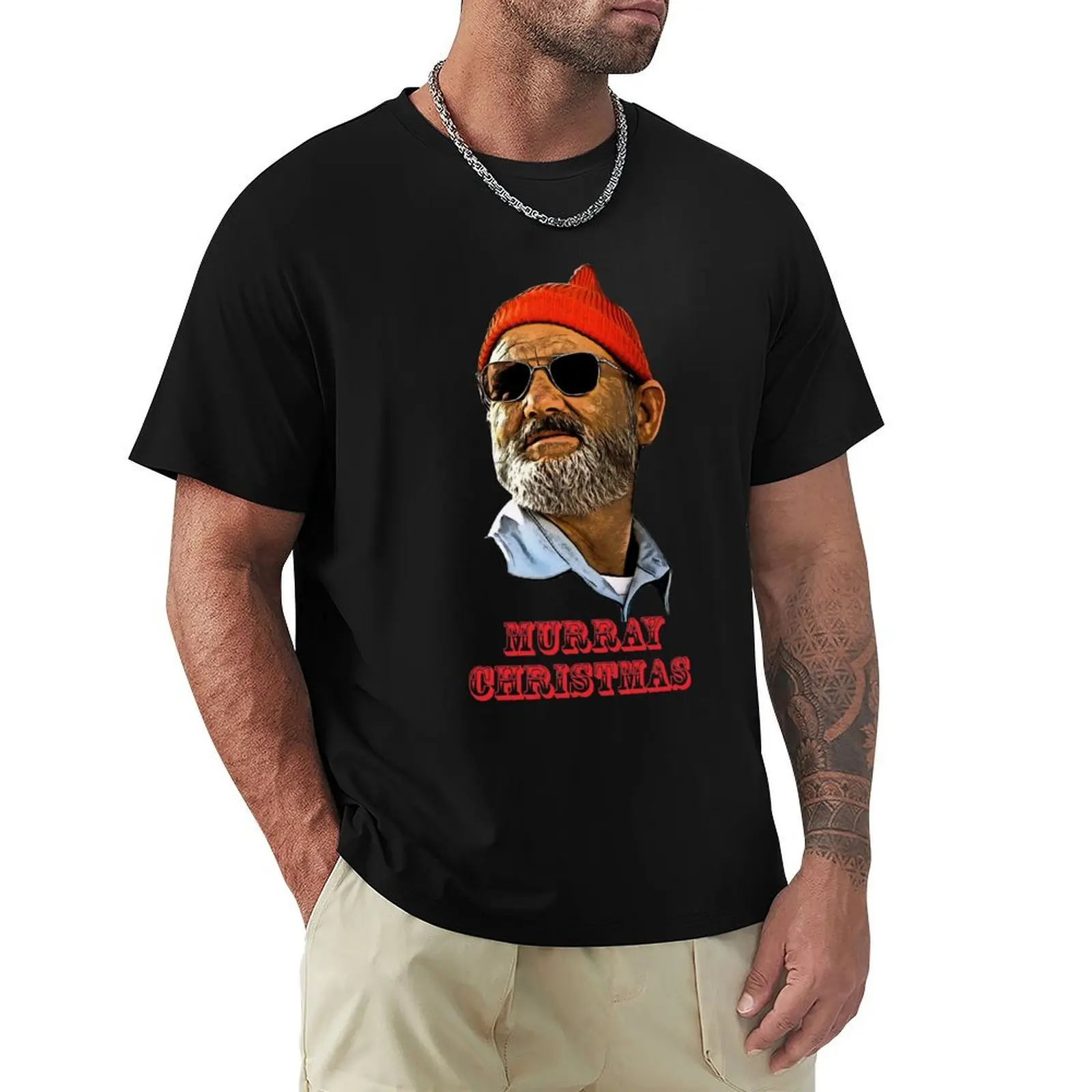 

bill murray christmas T-Shirt gifts for boyfriend anime figures anime shirt man t shirt luxury clothes men