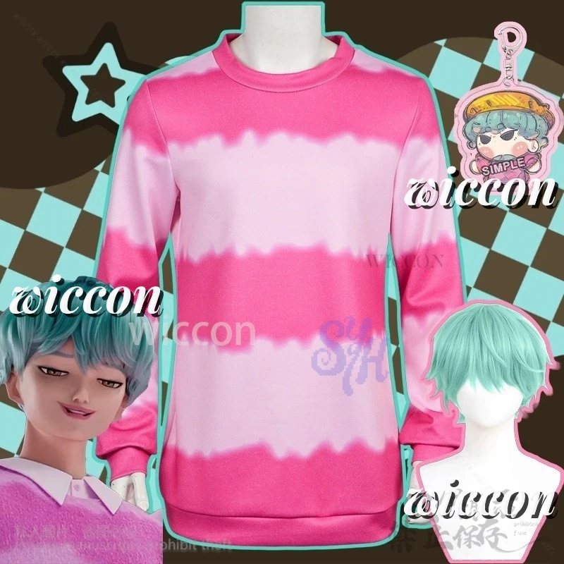 

Kpop Demon Cosplay Saja Boys Baby Anime Costume Loose Round Neck Sweatshirt Long Sleeve Kawaii Y2k Uniform Wigs Halloween Party