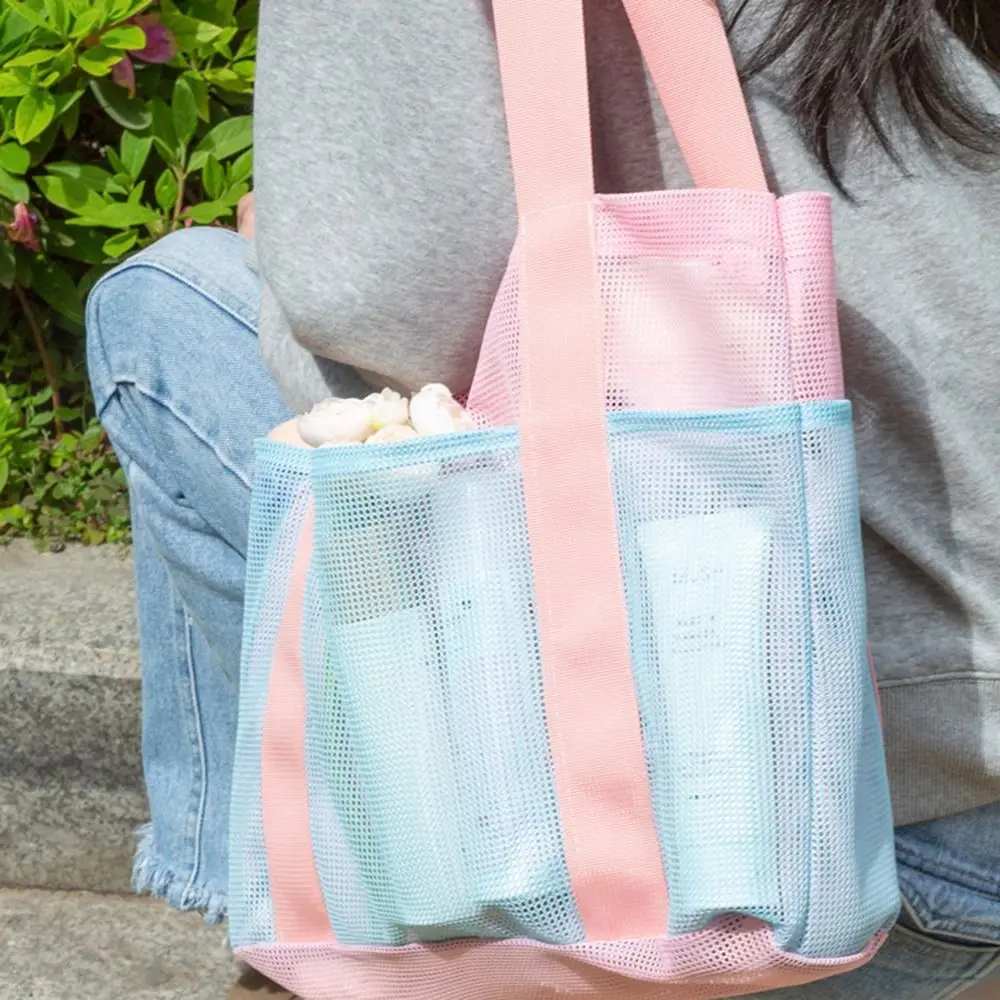New Handheld Swimming Bag Mesh Large Capacity Sport Bag Foldable Cosmetic Bag - view 4