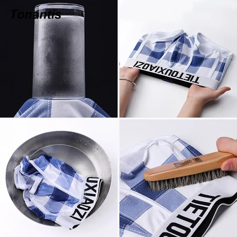 3Pcs/Set Trendy Cotton Men Underwear Fashion Plaid Men\'s Boxers Personality Breathable Male Boxer Shorts Cuecas Calzoncillos