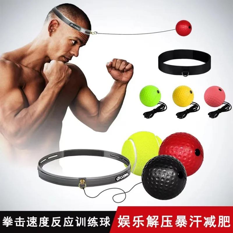 Headgear Boxing Reaction Ball Stress Relief Venting Ball Magic Speed Ball Training Fitness