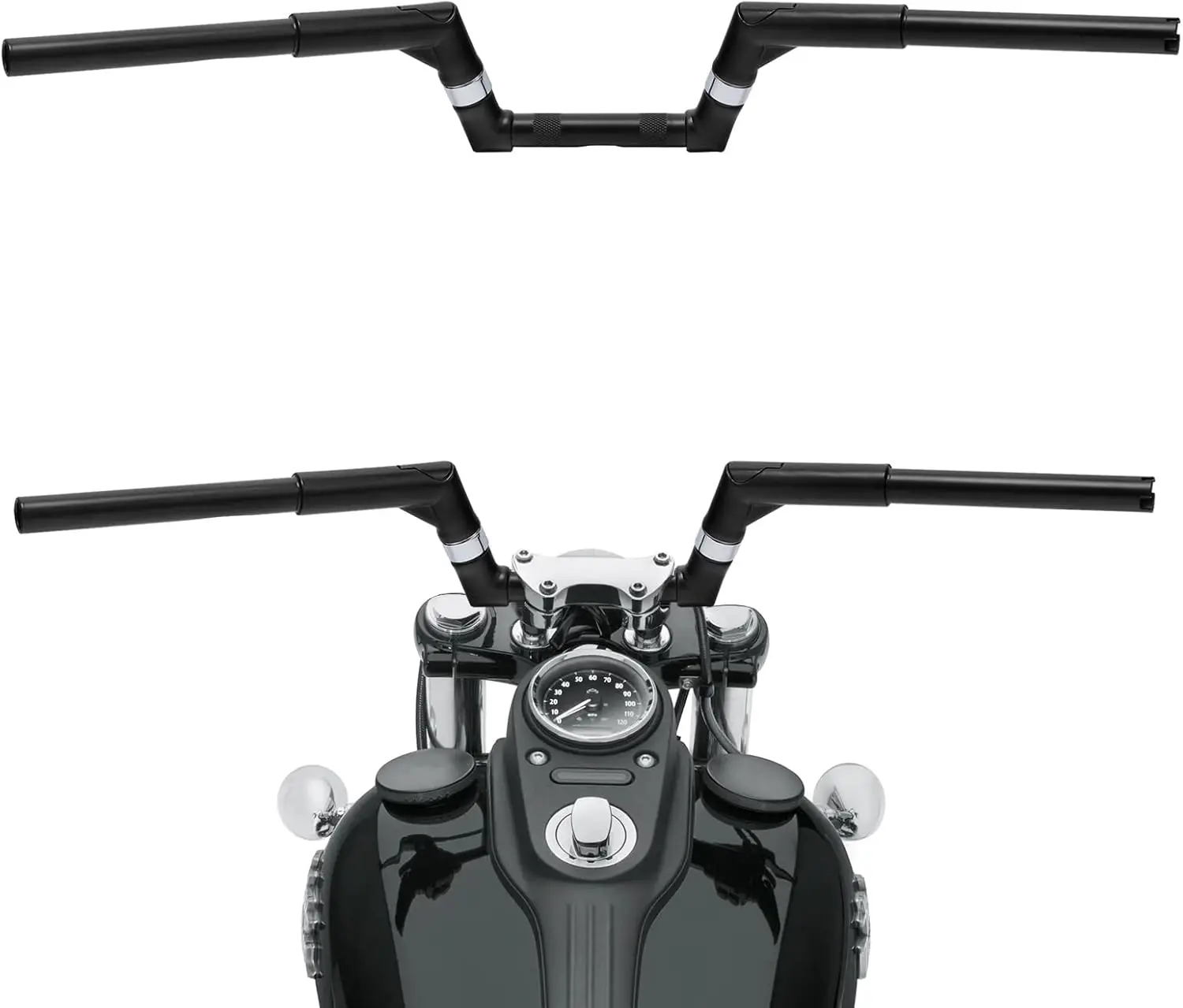 

Регулируемая ручка с подъемом 1-1/4 дюйма подходит для Harley Softail Slim Heritage Fat Boy Deluxe Deuce Sportster XL 883 1200 Dyna Super