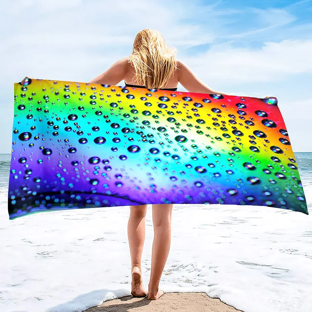 Microfiber Lightweight Thin Beach Towels for Adults and Kids Compact Sand Free Swim Pool Blanket Quick Drying Pool Blanket