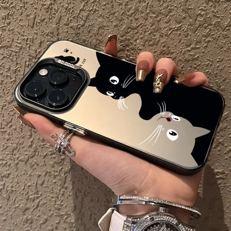 

Cute Cartoon Black Cat Case For Xiaomi Redmi Note 13 12 Turbo 11 Pro Plus 10 Pro Max 12S 11S Redmi 12 4G 13C Silicone TPU Cover