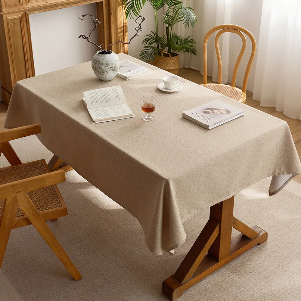 Rectangular Tablecloth Washable Decoration Dining Table Cover Easy To Care For Scratch Resistant Kitchen Party Tablecloth