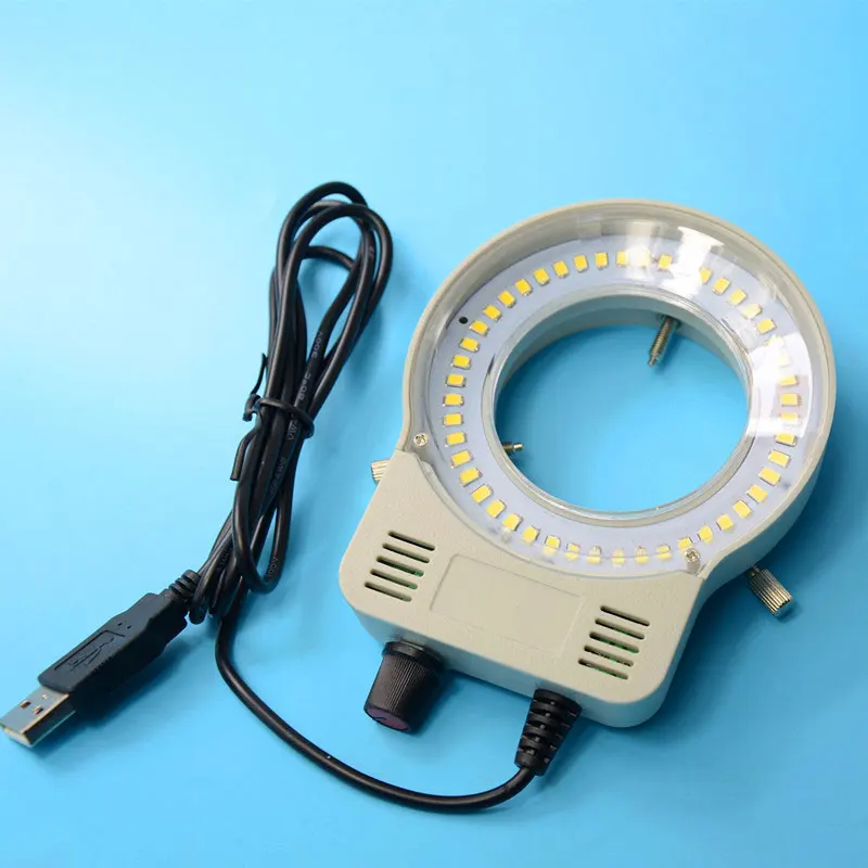 

Microscope USB LED Ring Light Inner Diameter 65mm Stereo Microscope Ring Lamp Brightness Adjustable