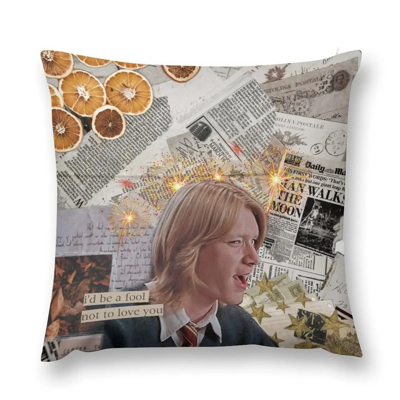 the boy who was laughing until the very end fred weasley Throw Pillow Decorative Cushion Cover luxury home accessories pillow