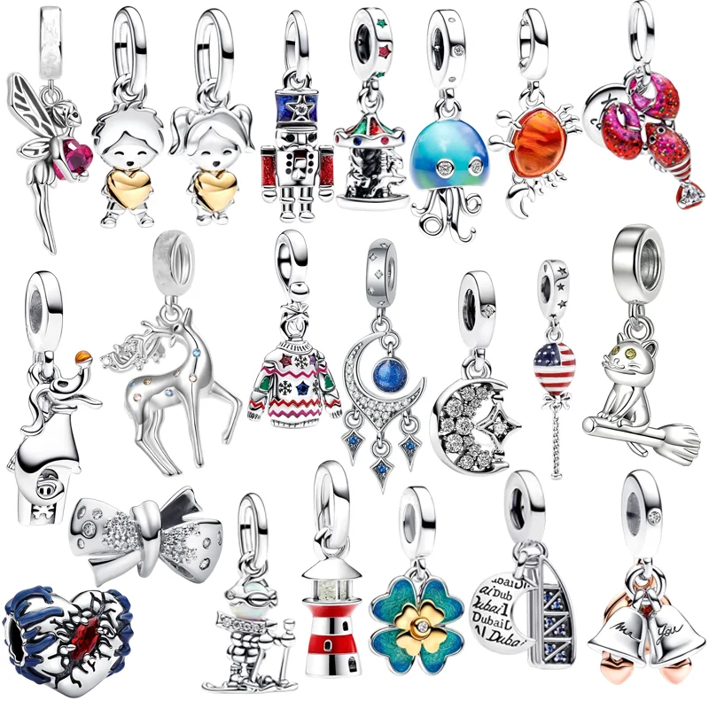 

Hot Sale Multiple series Charm Bead Pendant Fit Original European Sterling Silver Jewelry Bracelet & DIY Making Unique Fine Gift