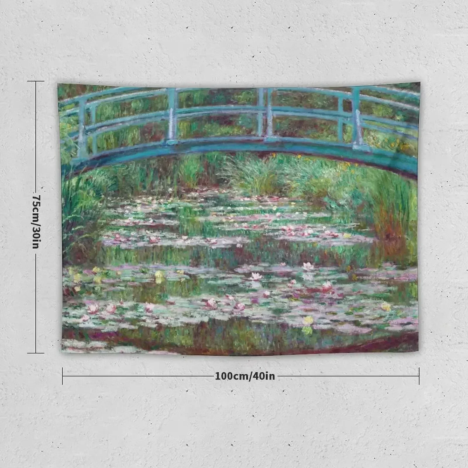 CLAUDE MONET JAPANESE FOOTBRIDGE AND WATER LILIES Tapestry Home Decor Accessories Things To The Room Tapestry