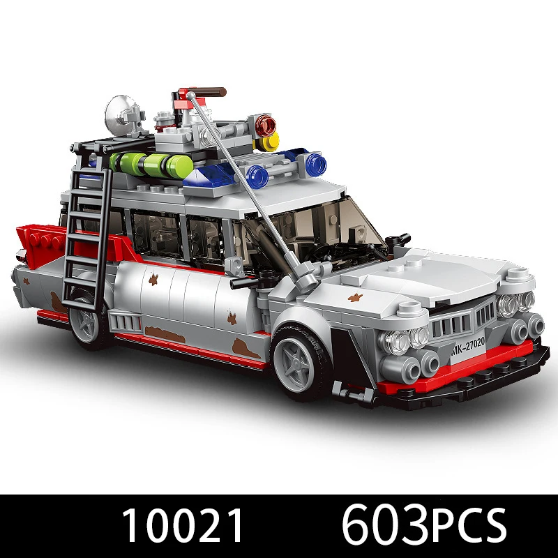 

603 шт., набор строительных блоков серии известных автомобилей, MOLD KING 27020 10021S, модель автобуса, техническая сборка, кирпич, подарки для детей