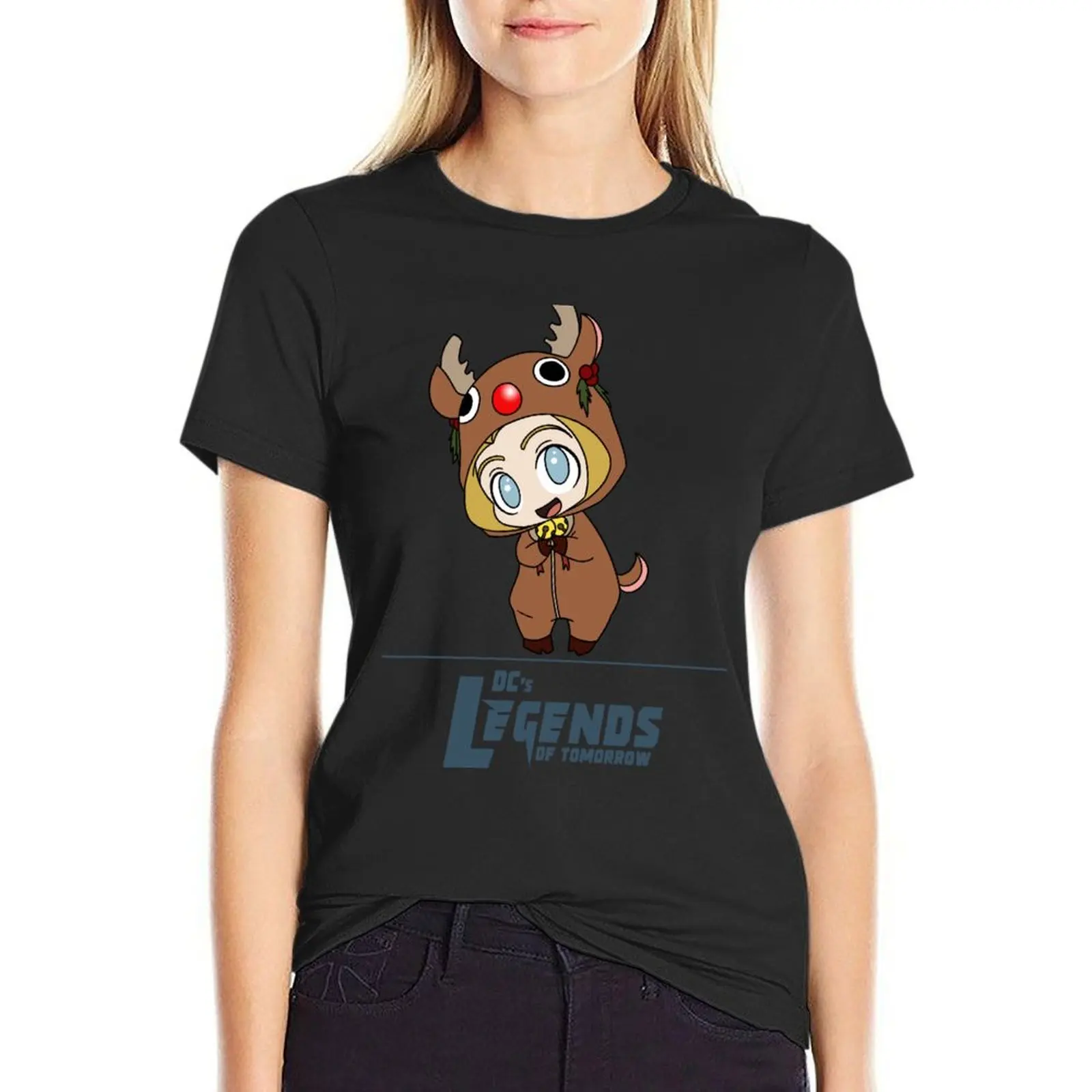 Tiny Reindeer Ava T-Shirt summer tops aesthetic clothes Short sleeve tee ariat shirts for Women