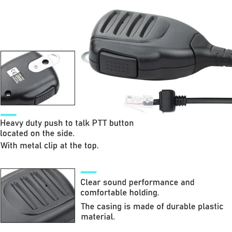 Icom HM-152-携帯電話用マイク,車用,ラジオ,Bluetooth IC-2820H ic3600fi,ic2720 a110,f221,f5011,f6011,f6021,f6061