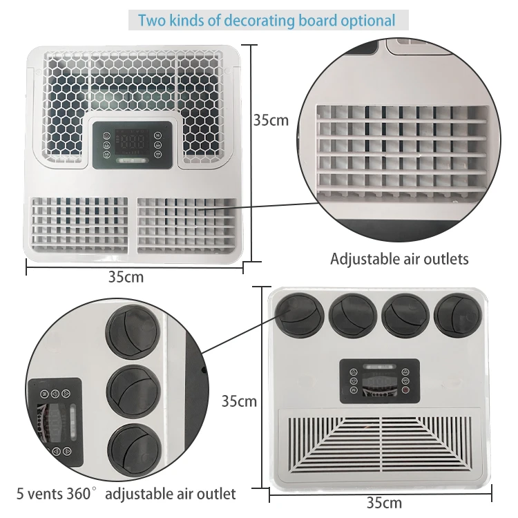 Universal Car air Conditioning Rooftop 24v Parking air Conditioner 12v Kit A/C Electric air for Truck view 6