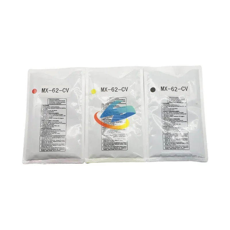 4PCS MX62 MX-62 Developer Powder Compatible for Sharp MX C6240 C6540 C7040 MX 62-CV High Quality Powder CMYK 355g/bag