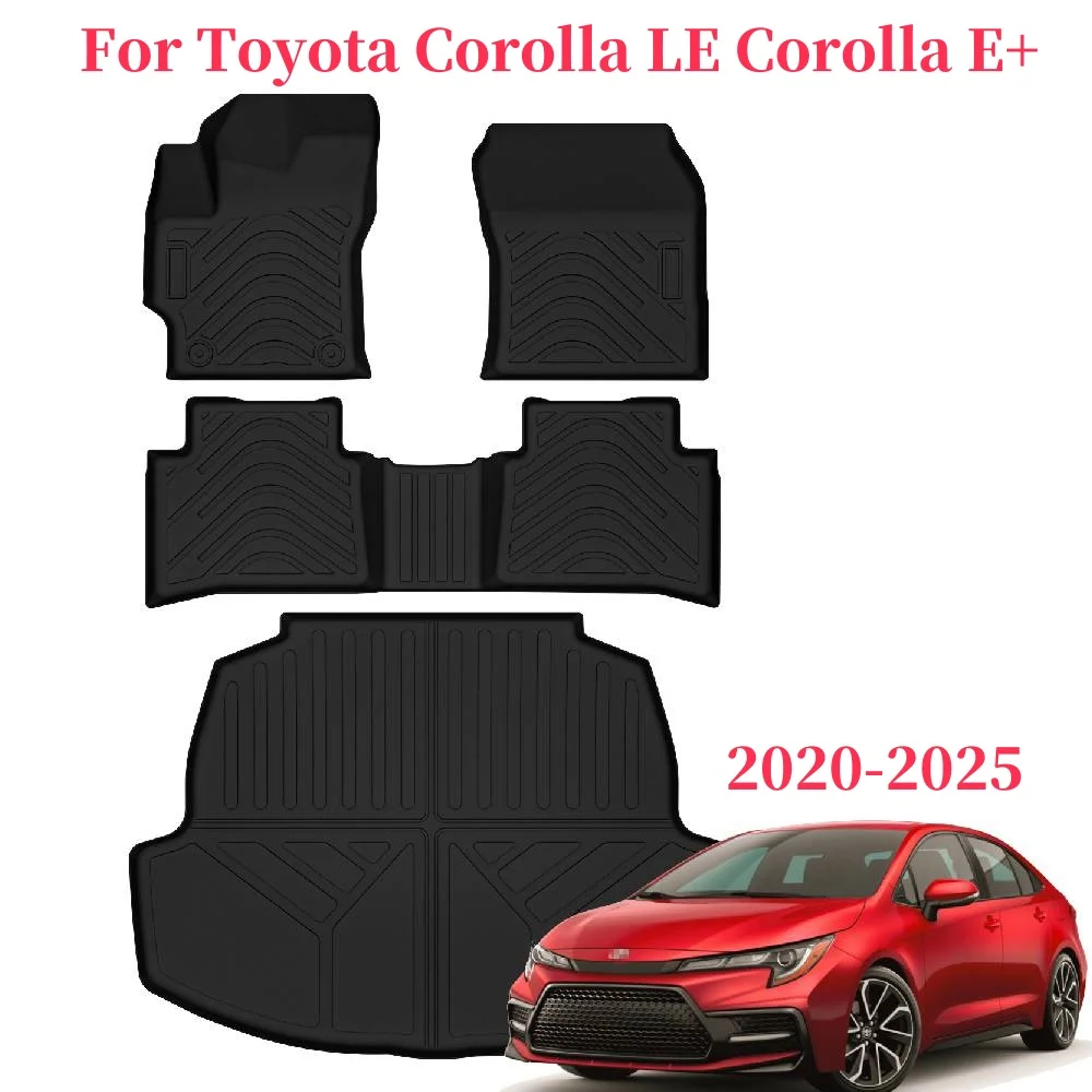 Floor Mats  Cargo Liner for Toyota Corolla LE Corolla E+ 2025 -2020 (Include Hybrid), (Not Fit Corolla Cross & Hatchback Model)