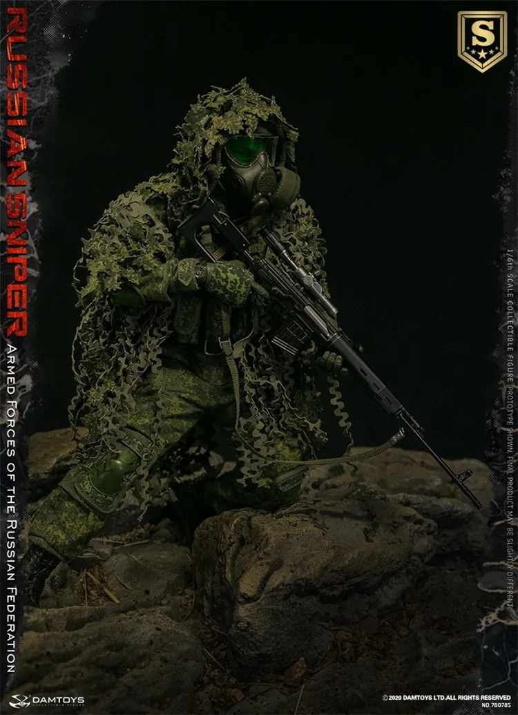 Damtoys Dam 78078S 1/6 Russische Federale Strijdkrachten Sniper Militaire Jungle Sniper Model 12 "Action Figure Beste Collectie