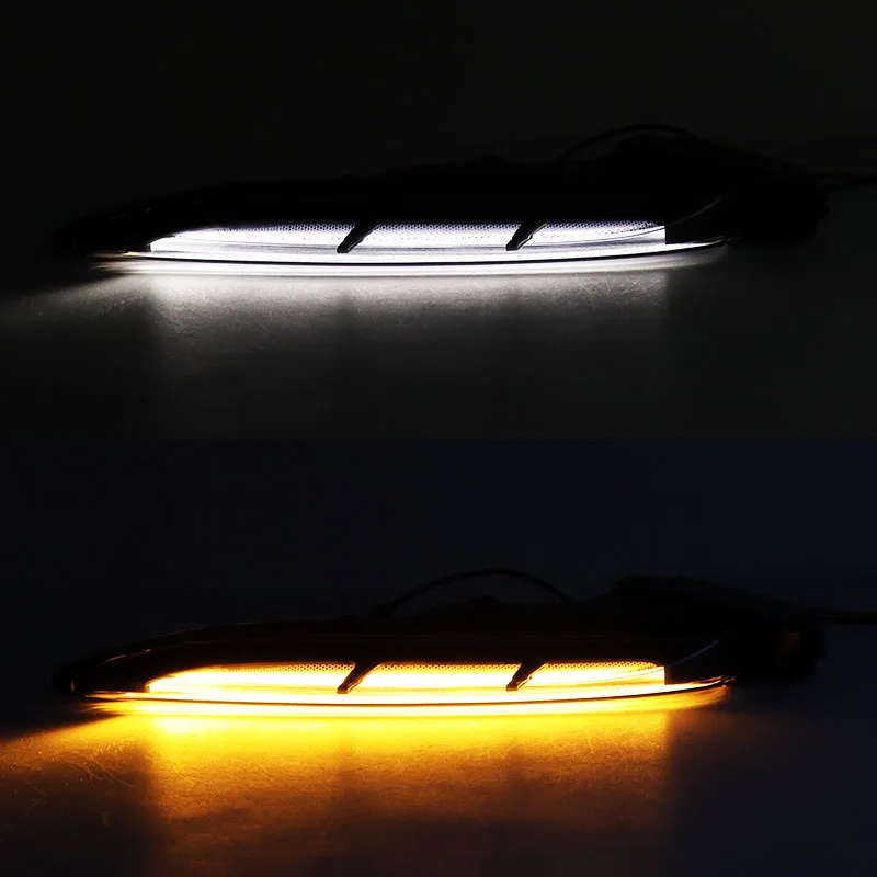 For Porsche Macan 2019 2020 LED Car Front Bumper DRL Daytime Running Light Turn Signal Light Lamp Fog Lamp 95B953081B 95B953082B