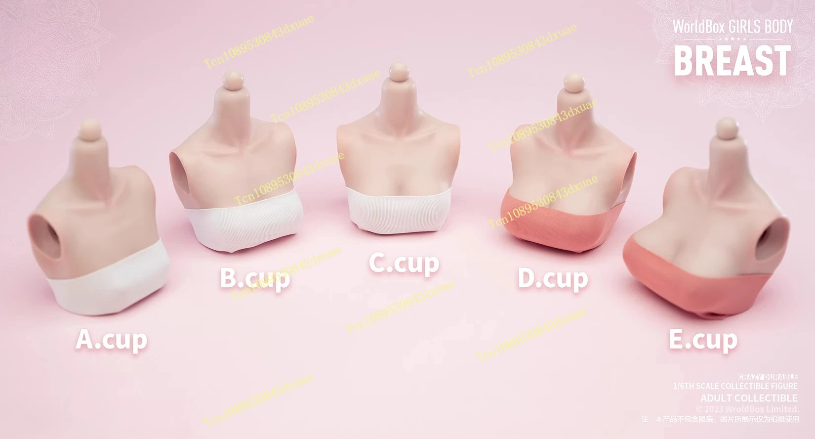 

1/6 Worldbox female body special large chest, chest accessories are suitable for AT201 202 chest shape change