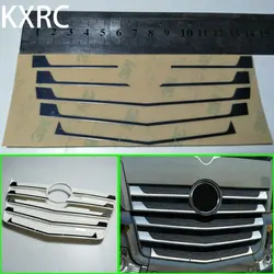 KXRC Metal ön yüz HAVA GİRİŞİ Grille Sticker için 1/14 Tamiya RC kamyon römork Benz Actros Arocs 3363 1815 56348 56335 parçaları