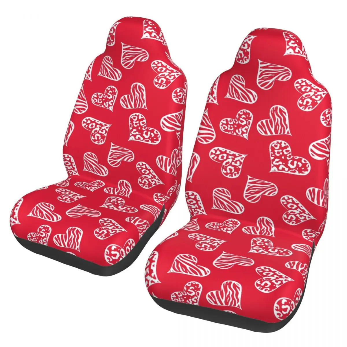 Love Heart Pattern Universal Car Seat Cover Waterproof AUTOYOUTH Valentine's Day Car Seat Covers Polyester Car Styling