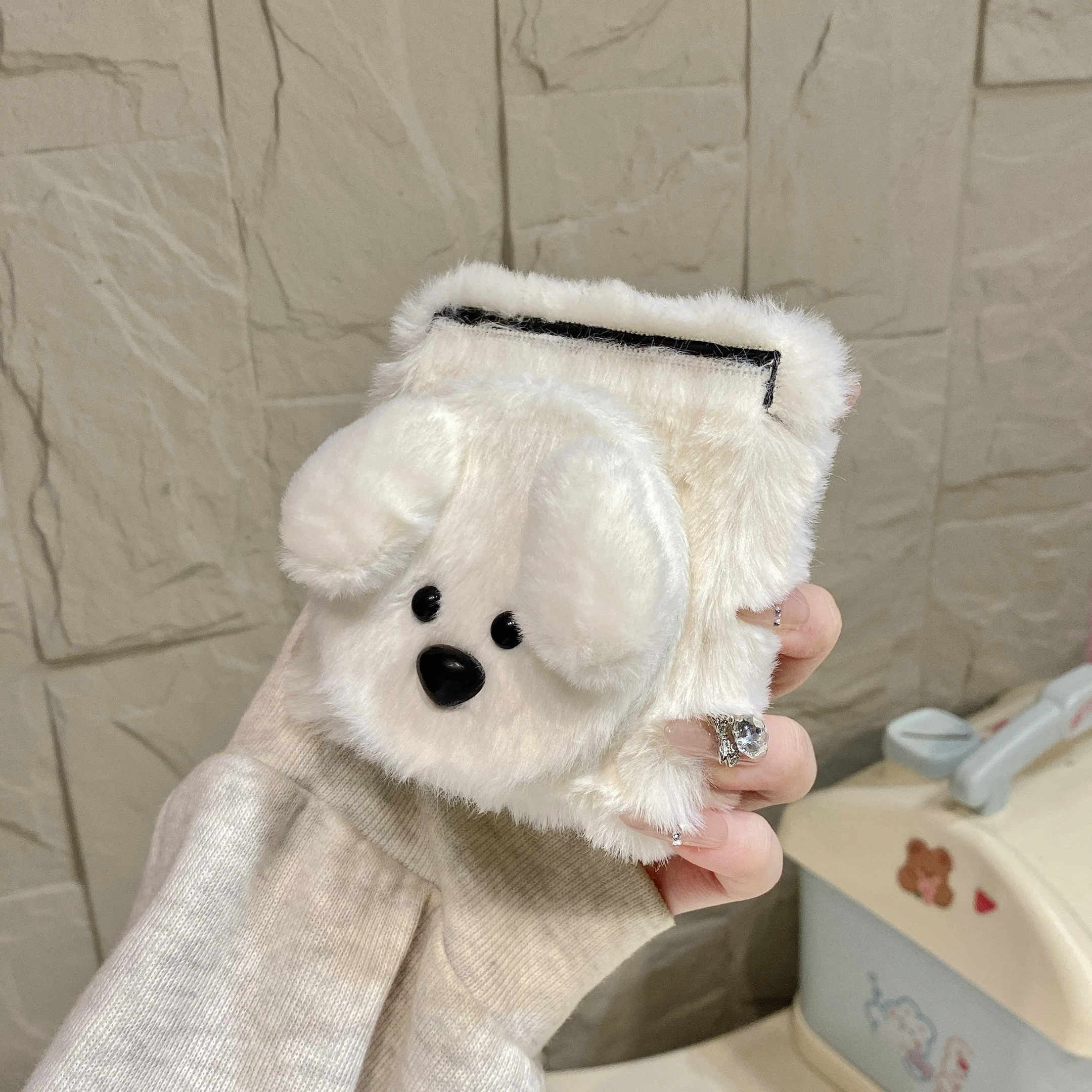 かわいいふわふわのテディベアぬいぐるみ風スマホケース Xia - Phone Cases Cute のレビューと価格