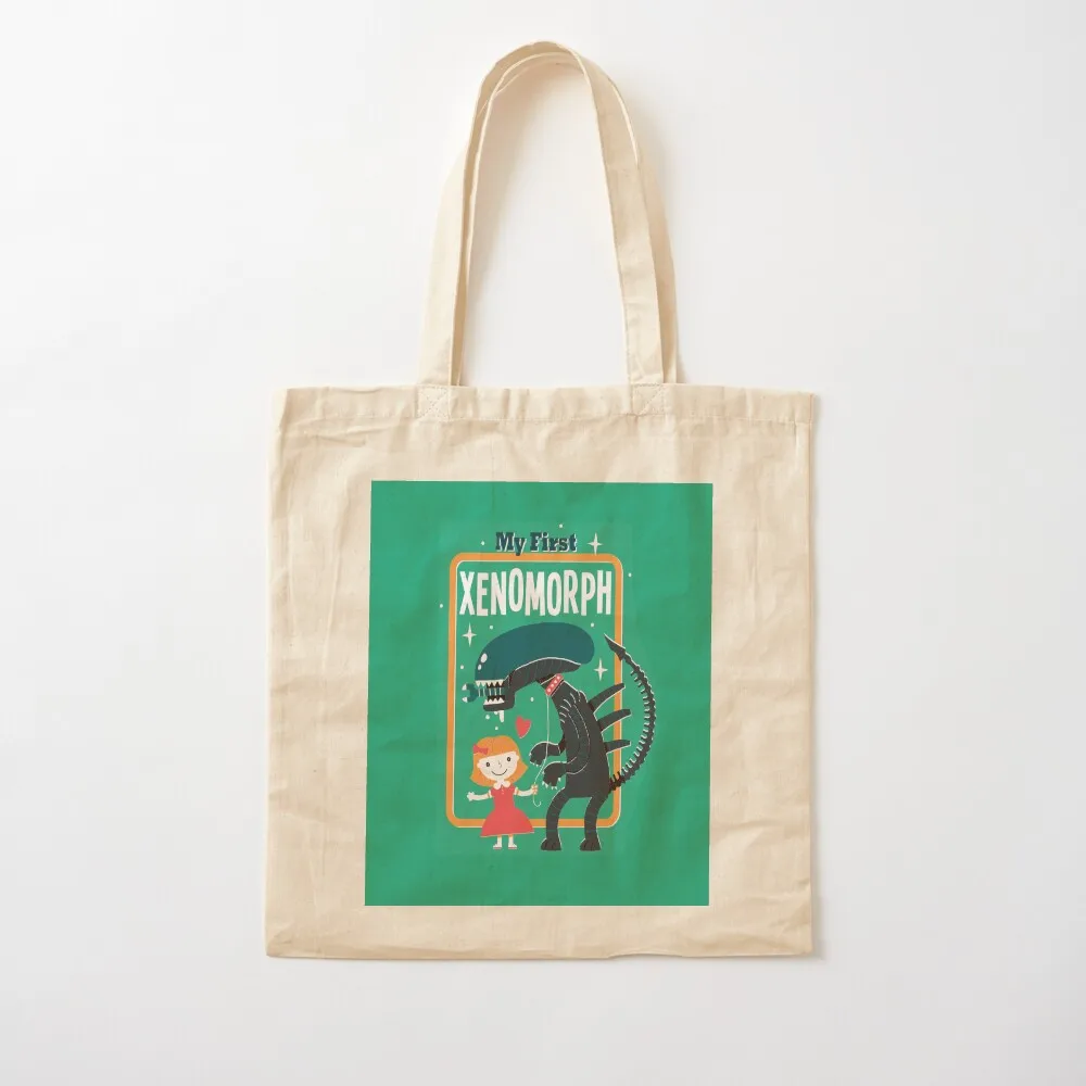 My First Xenomorph Tote Bag Women's beach bags Shopper bag canvas tote bag Cloth bags