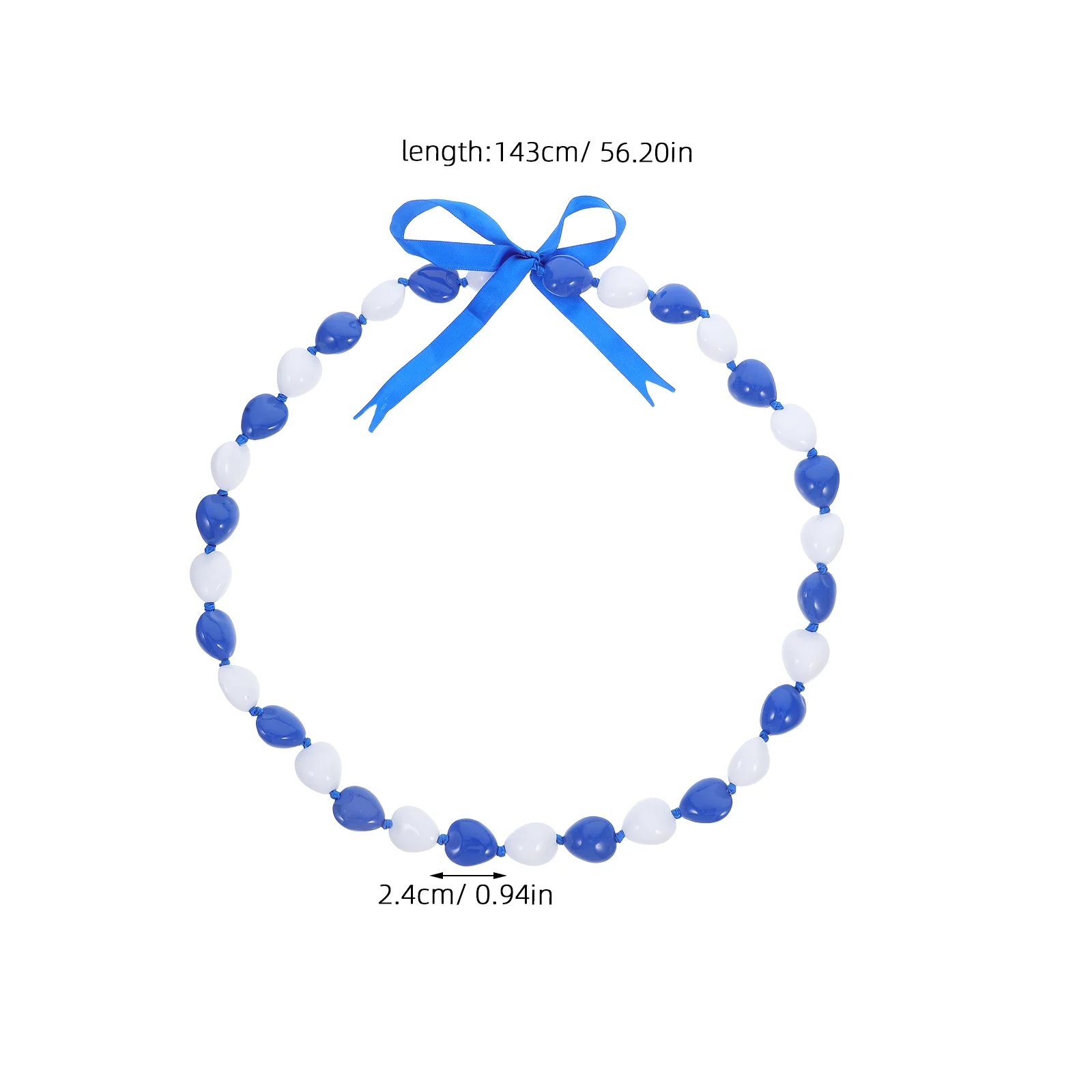 Collana con ghirlanda d'onore con perline acriliche, decorazione per festa di laurea, chiusura a nastro, accessorio per cabina fotografica, collana con perline per feste