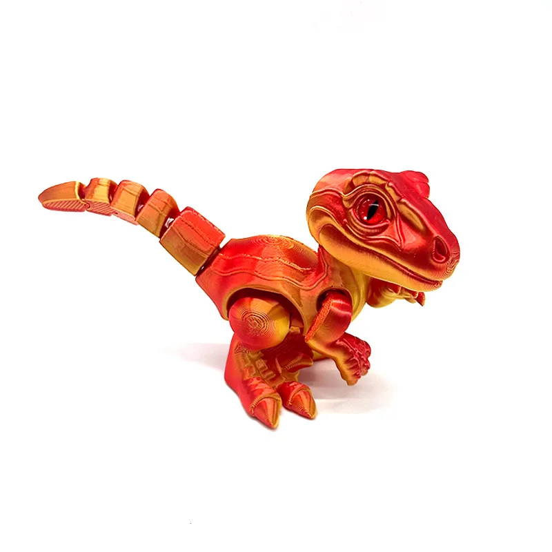 Simulation d'impression 3D de dinosaure vélociraptor, jouet de décoration d'ornement de bureau pour garçons et filles, 1 pièce