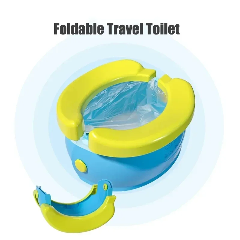 Olla de viaje plegable para inodoro de bebé, orinal en cuclillas, urinario para niños, olla para bebé, inodoro para niños, orinal portátil, asiento