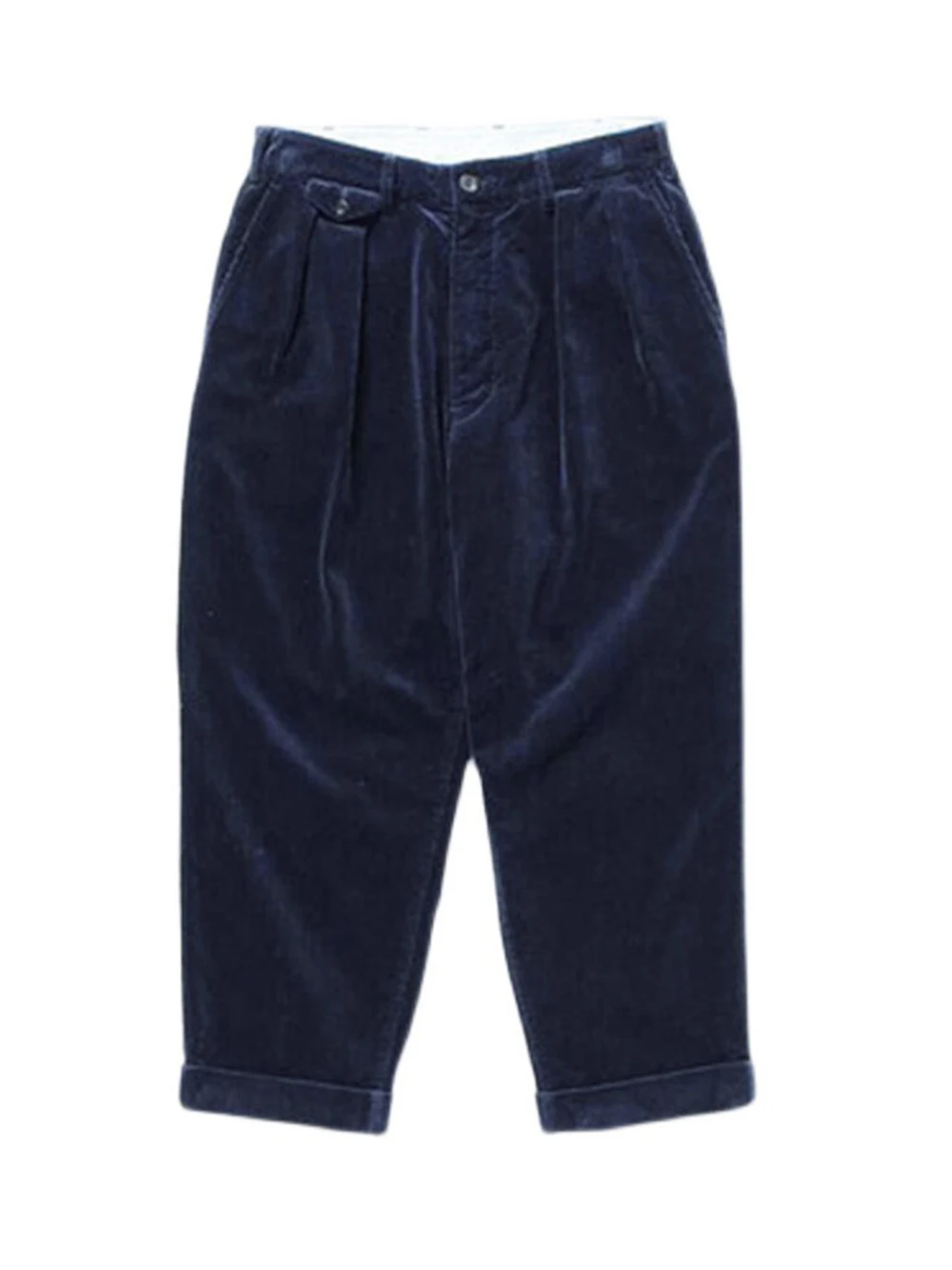 

Vintage PLUS Double Pleated Corduroy Cropped Casual Tapered Pants Men's Japanese Loose Pants