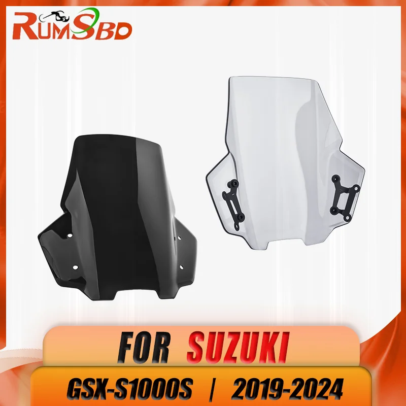 

Лобовое стекло мотоцикла, муховой экран для Suzuki Katana 1000 GSX-S GSXS 1000S 2019-2024 2023, дефлектор ветра с кронштейном