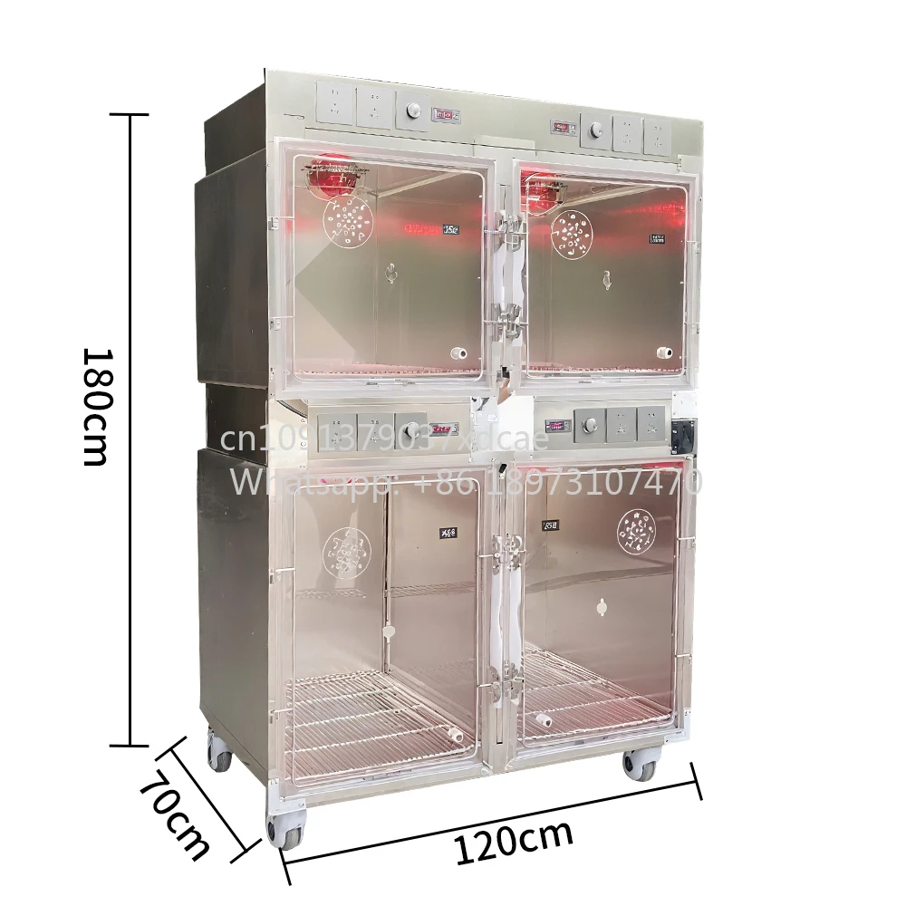 Veterinary Hospitalization Cages. Therapy Fully Functional Animal . Monitoring Infrared Physiotherapy . Cat Cage
