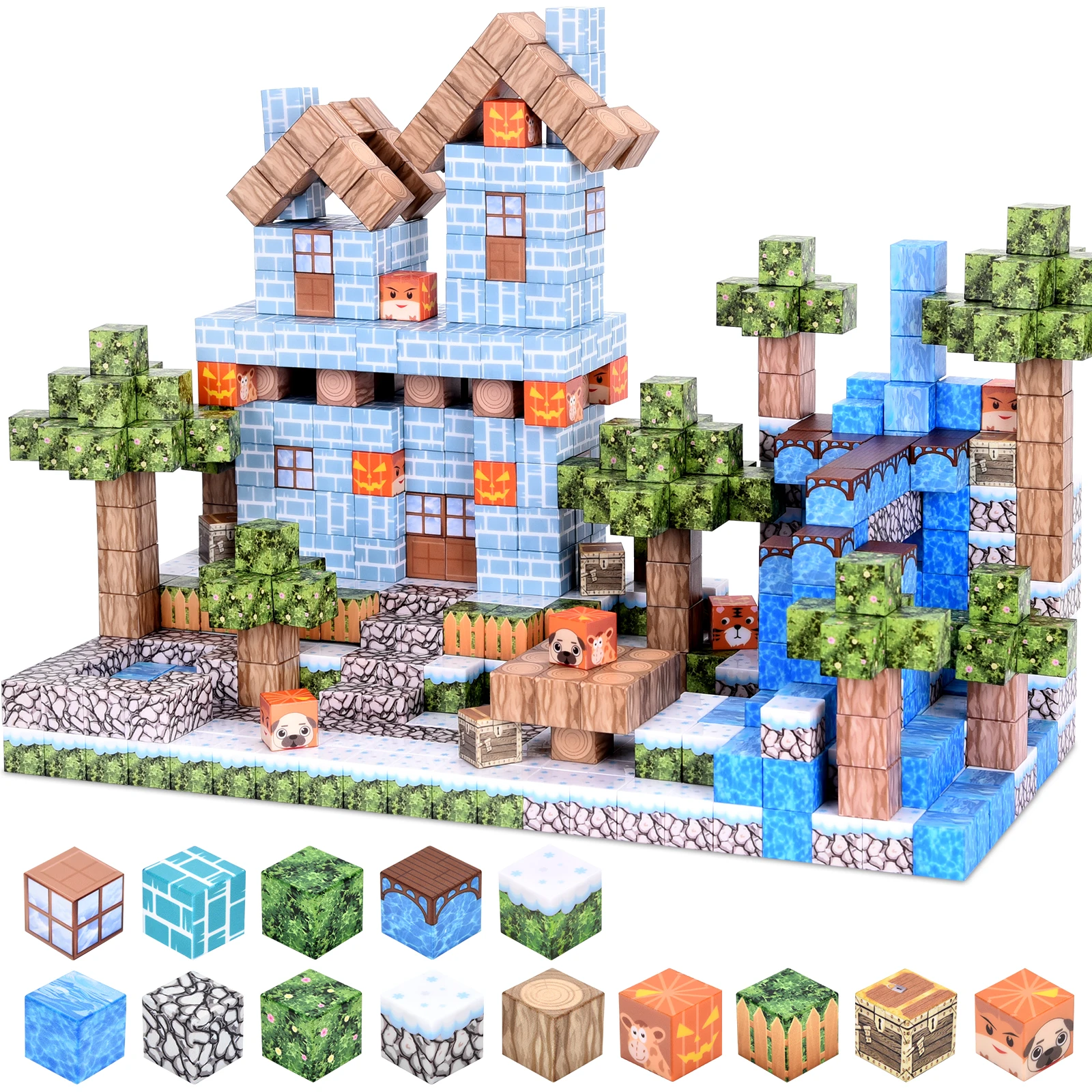 100PCS Magnetic Blocks, Magnetic Building Blocks Princess Toys for Girls, Toddler Birthday Easter Gifts