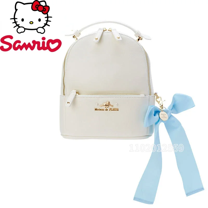 Sanrio Hello Kitty New Mini Backpack Cartoon Cute Women's Mini Backpack Luxury Brand Fashion Girls' Schoolbag High Quality