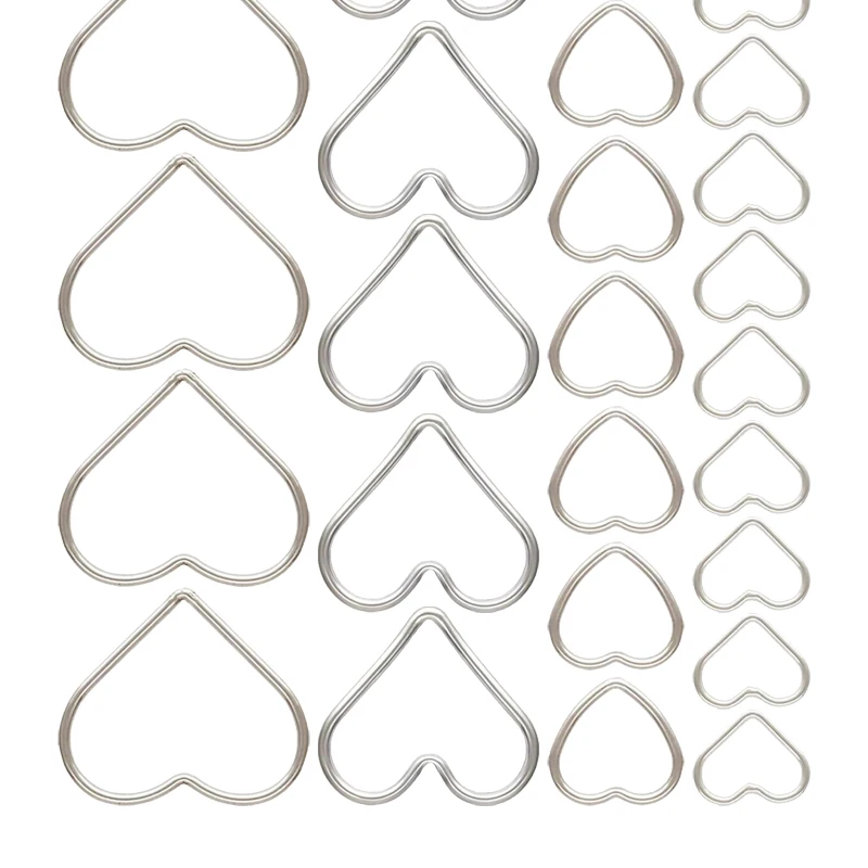 

Серебряные кольца-сердечки 925 пробы, закрытые, оптом, для изготовления ювелирных изделий своими руками