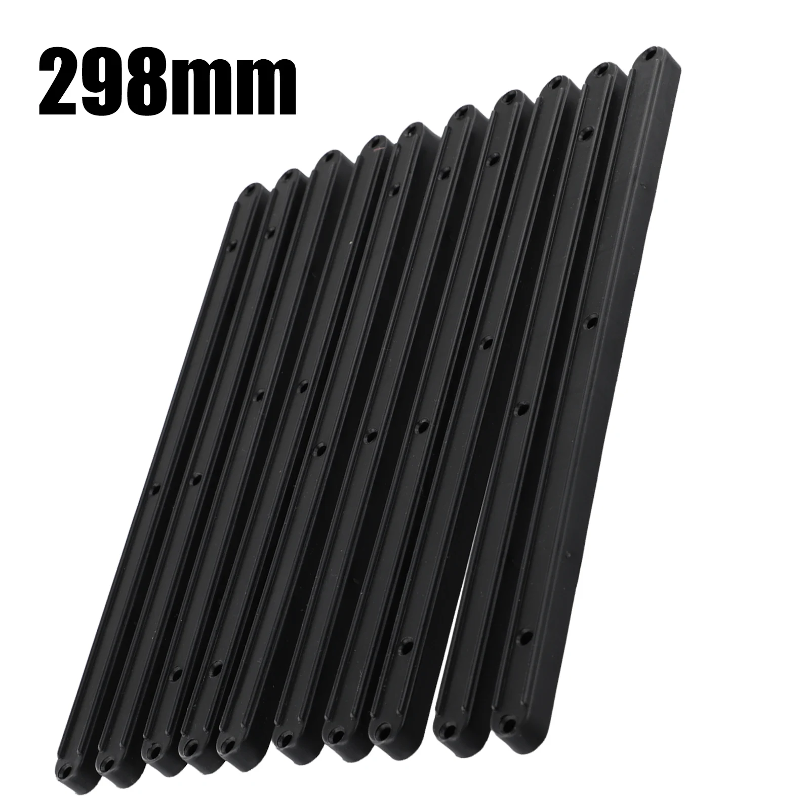 10 Pieces Plastic Drawer Runners Replacement Set 180/235/298mm Draw Rail Slides for Cabinets Drawers Smooth Quiet Operation