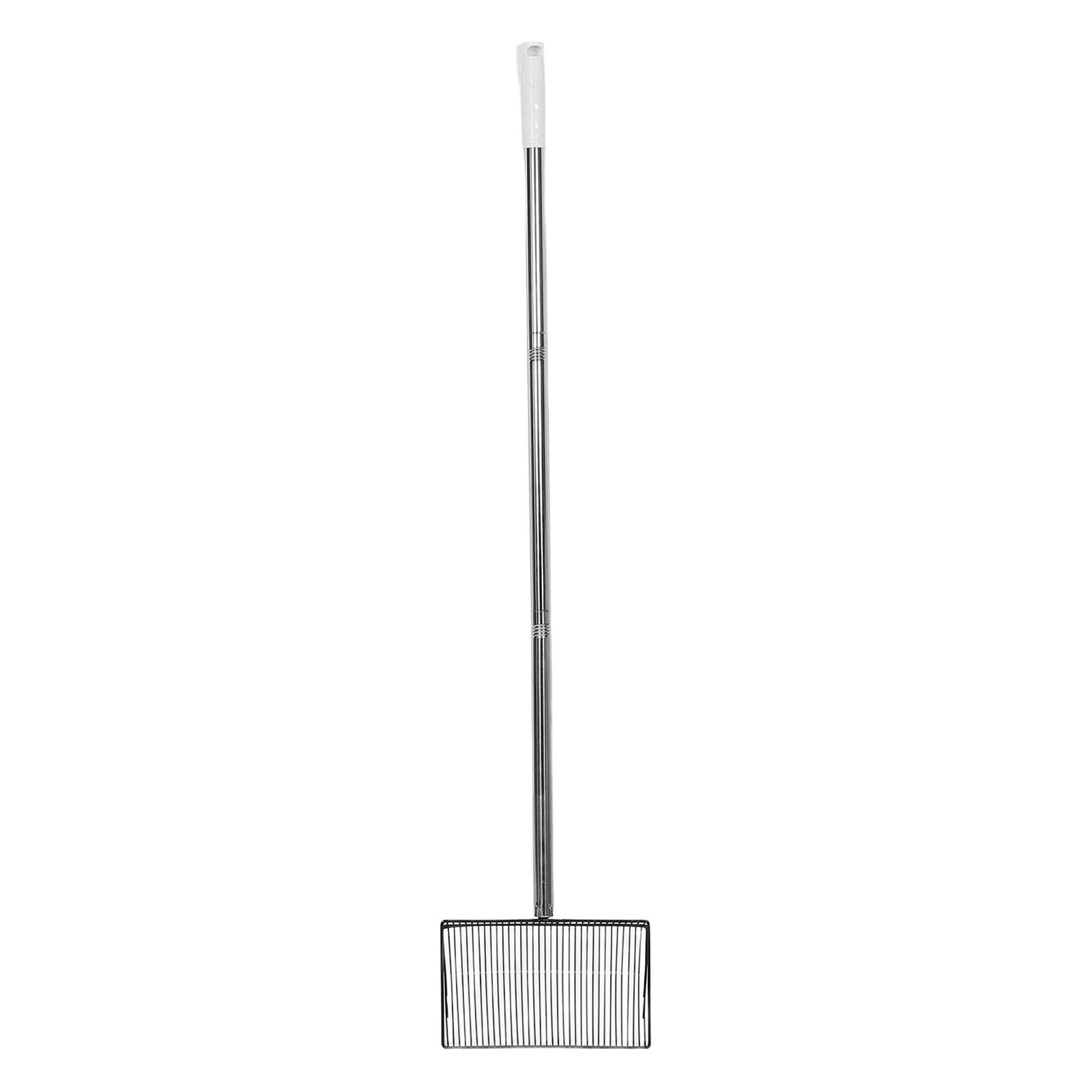 

Chicken Coop Waste Scoop Long Handle Metal Shovel Farm Cleaning Tool Wide Litter Scoop Manure Trowel Compost Sifter Pet Cage