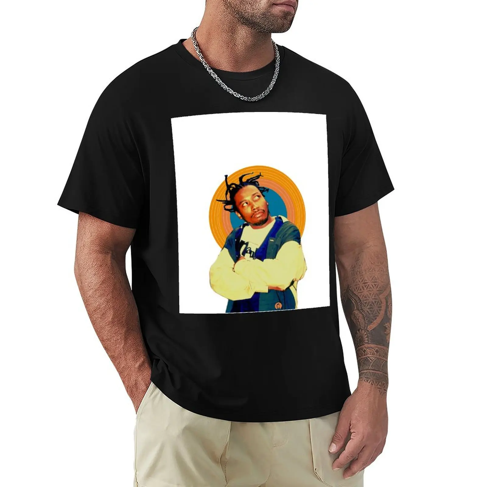 Old Dirty Bastard Halo T-Shirt Relaxed Fit Casual Short Sleeve Top