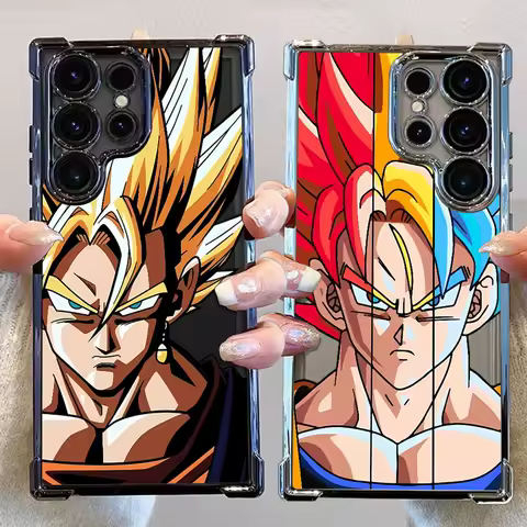 Dragon-Ball Goku Clear Cover Phone Case for Samsung Galaxy S23 S24 S20 FE S25 Edge S21 Plus S22 Ultra