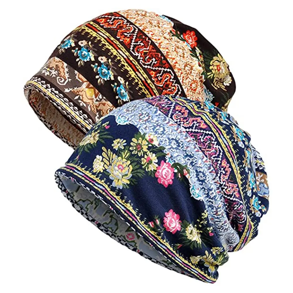 Chemo Caps Womens Baggy Slouchy Beanie Hat Sport Casual Headwear Scarf Snood Hats Cancer